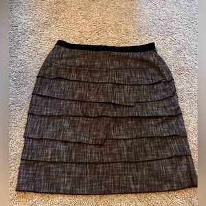 New Directions Brown Layered Skirt - Size 10